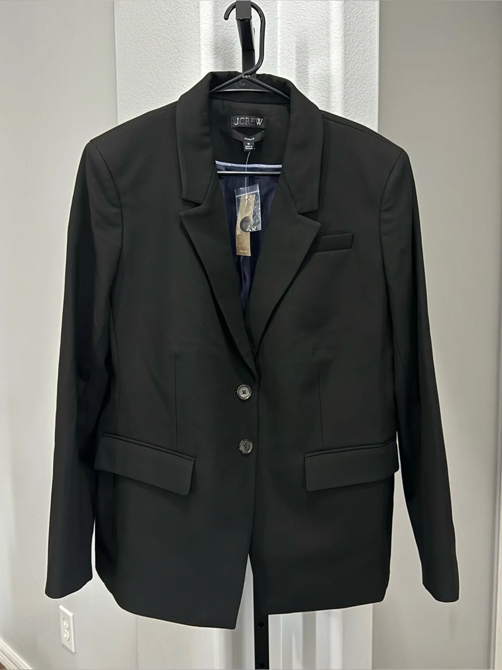 J.Crew Madelyn blazer in four-season stretch NWT Size 18 Black $258 Women’s
